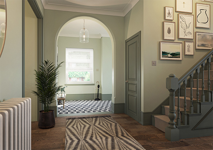 Teramo Voile, Balmy White - Roman Blind - Image 6